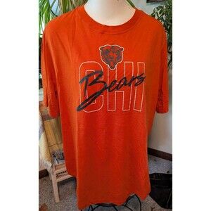 NFL Nike Chicago Bears Orange SS Cotton Rayon blend fan tee shirttail hem sz XL